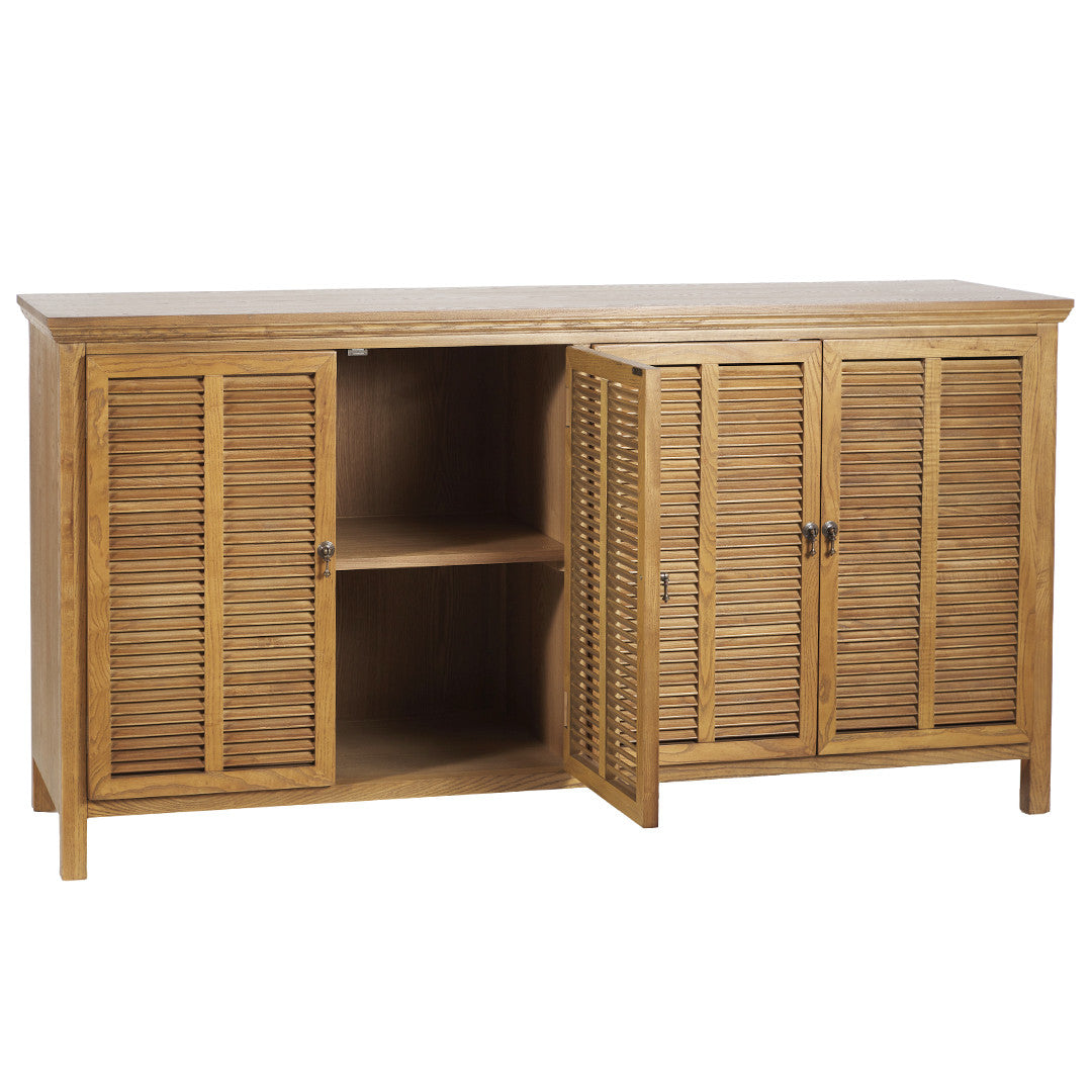 SH Lexi Solid Timber 4 Door Buffet - Elm