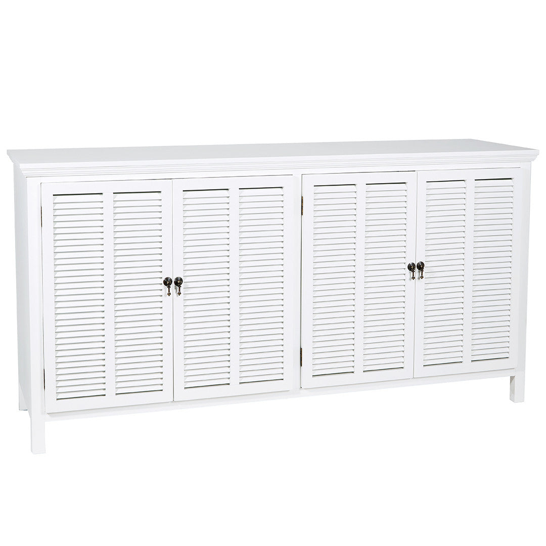 SH Lexi Solid Timber 4 Door Buffet in White