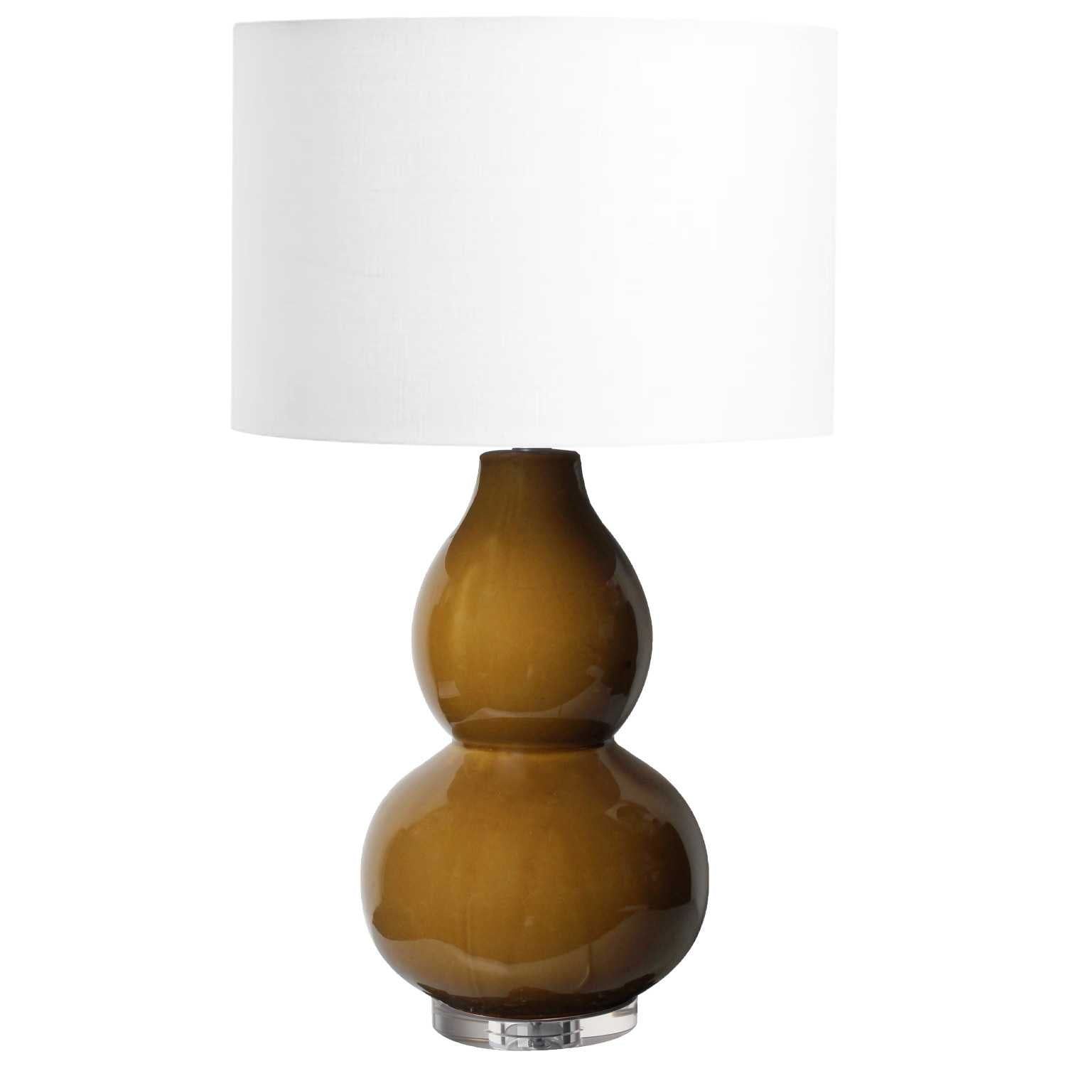 SH Dory Ceramic Table Lamp in Brown