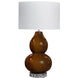 SH Dory Ceramic Base Table Lamp in Brown