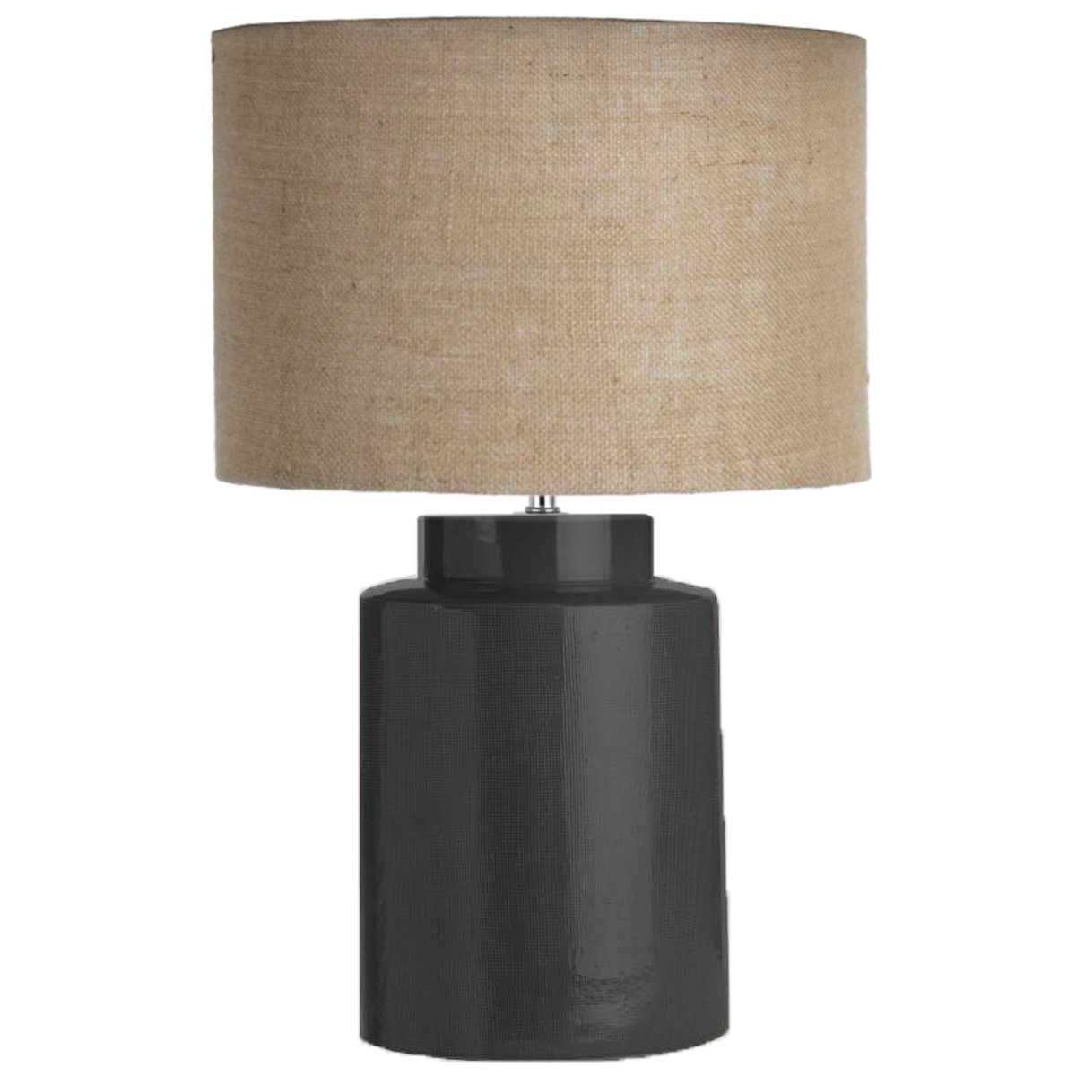 SH Santana Ceramic Table Lamp With Natural Shade