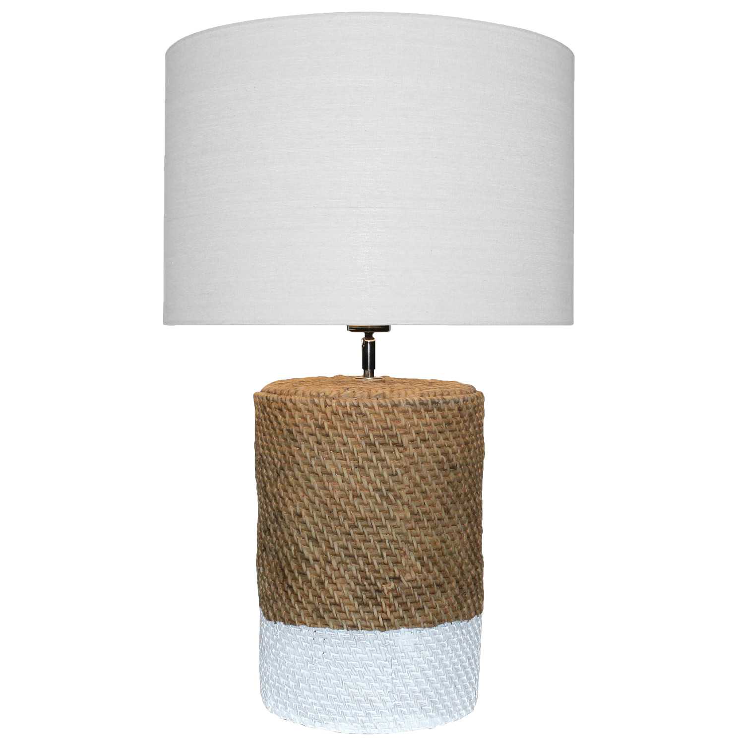 SH Pacifica Concrete Table Lamp with Woven design