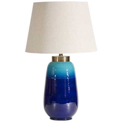 SH Ceramic Table Lamp in Azure Indigo colour