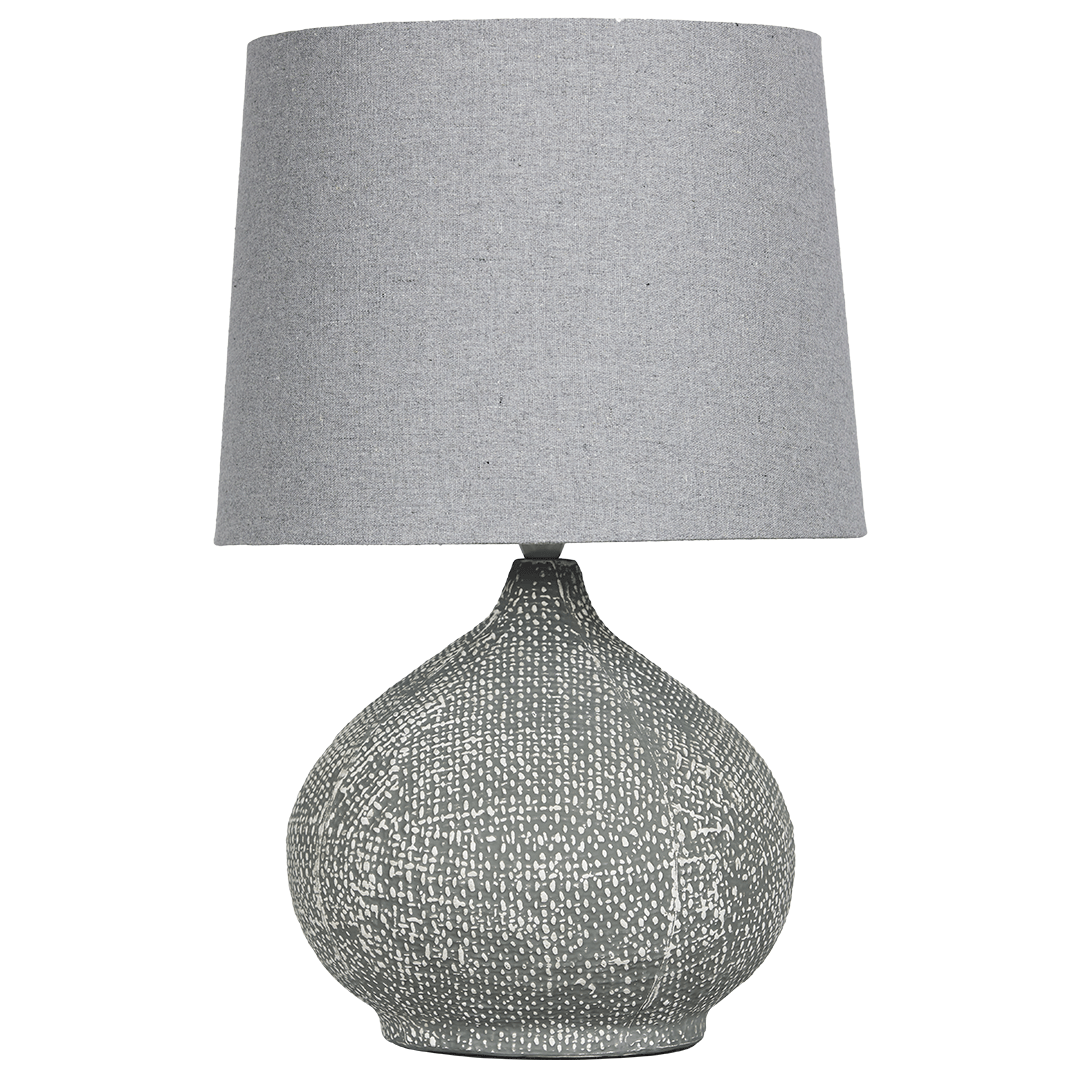 SH Winnie Ceramic Table Lamp Charcoal