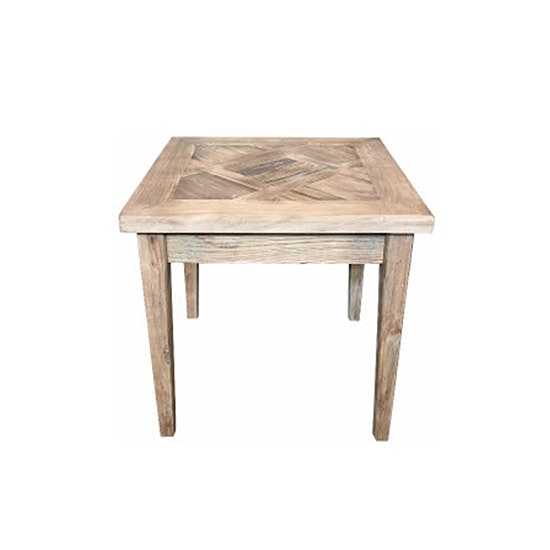 MF Casablanca Recycled Elm Timber Lamp Table