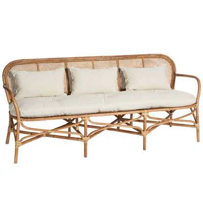 SH Pacific Rattan Bench Seat with Cushion