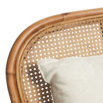 SH Pacific Rattan Bench Seat with Cushion