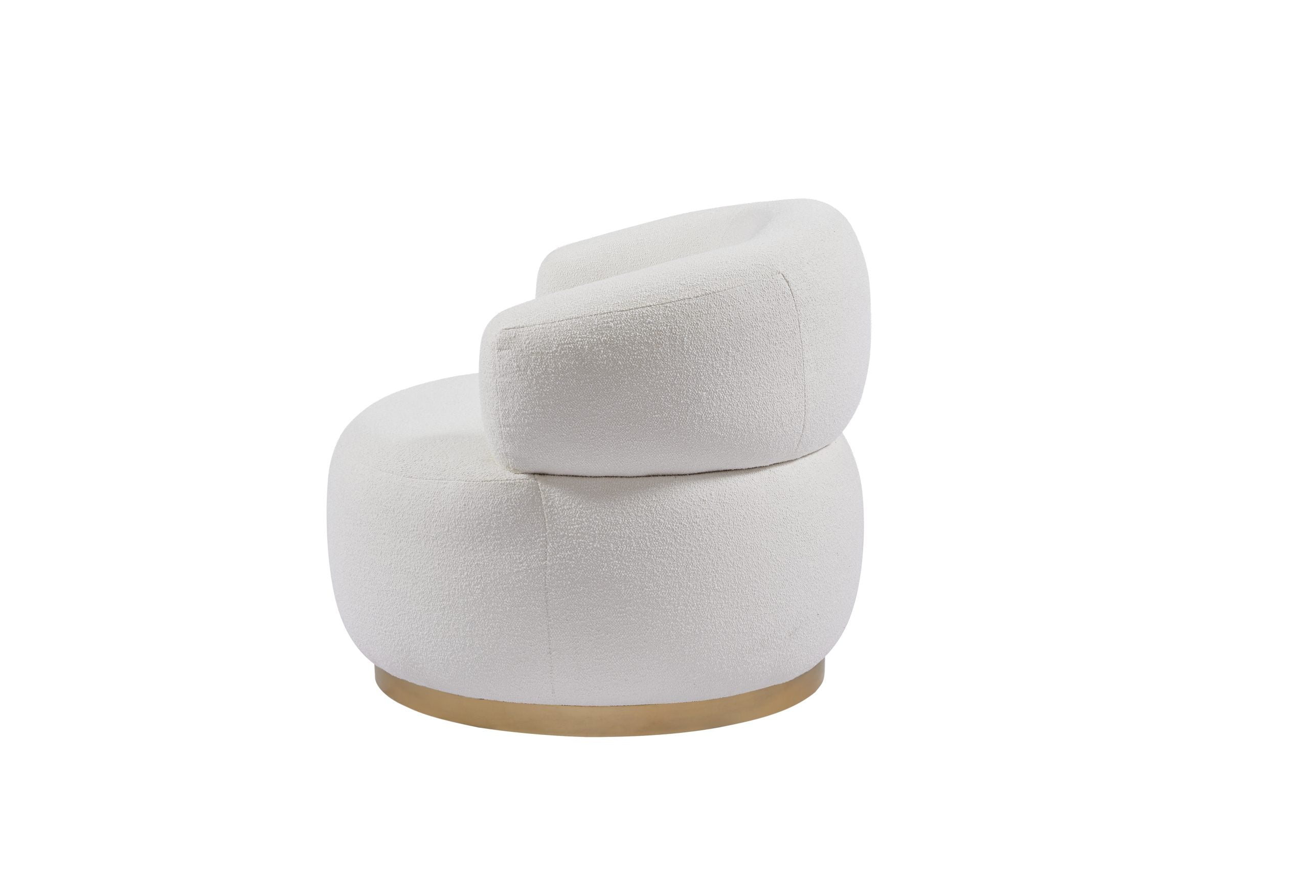 BT Bellissimo Oro Swivel Arm Chair with Gold Base
