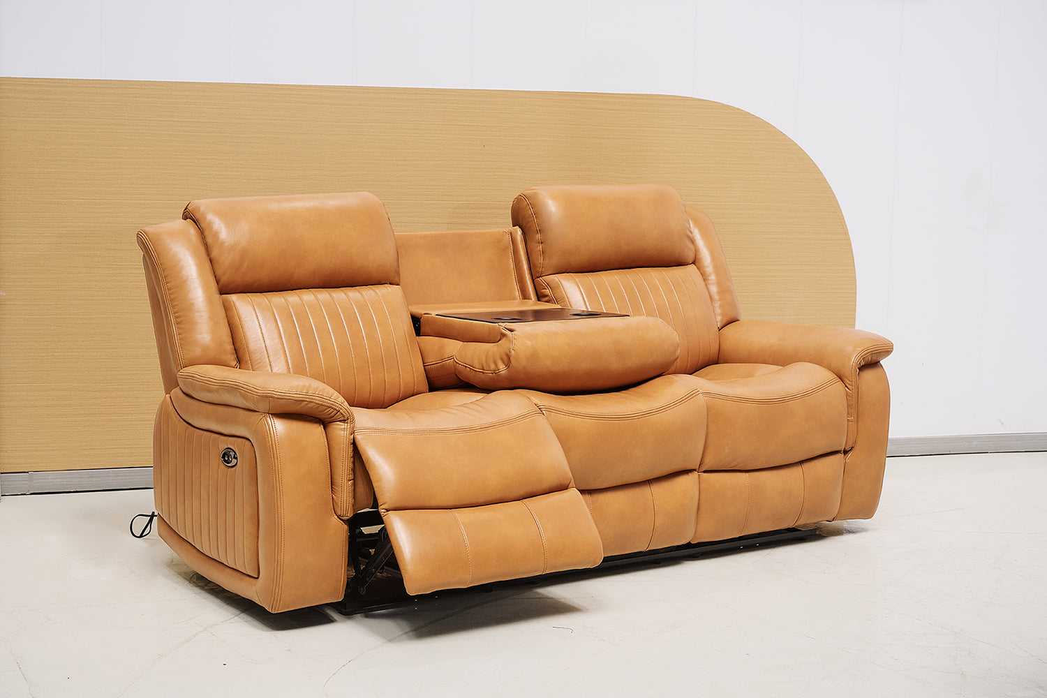 BT Paragon PU Leather Upholstered  3 Seater Electric Recliner Lounge