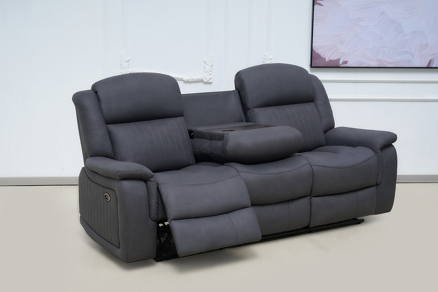 BT Paragon Fabric Upholstered 3 Seater Electric Recliner Lounge