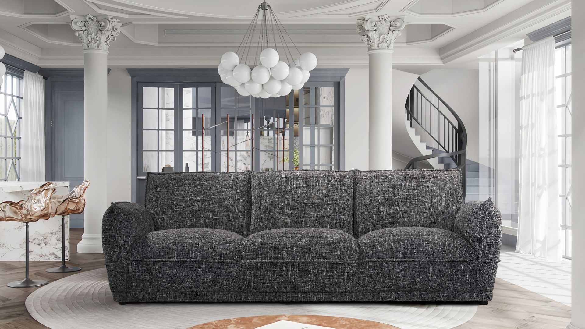 BT Modo 1975 Fabric Upholstered 3 Seater Sofa