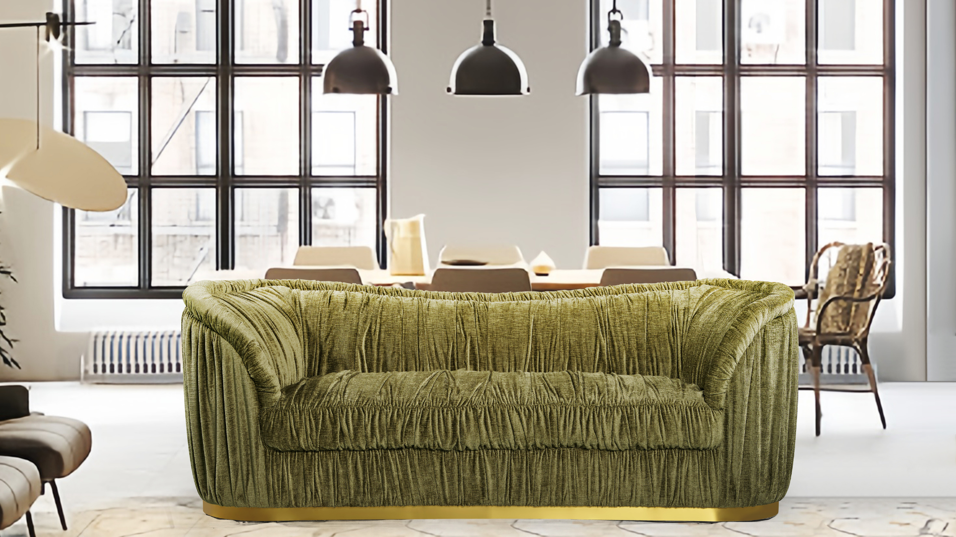 BT Velmoré Fabric Upholstered 3 Seater Sofa