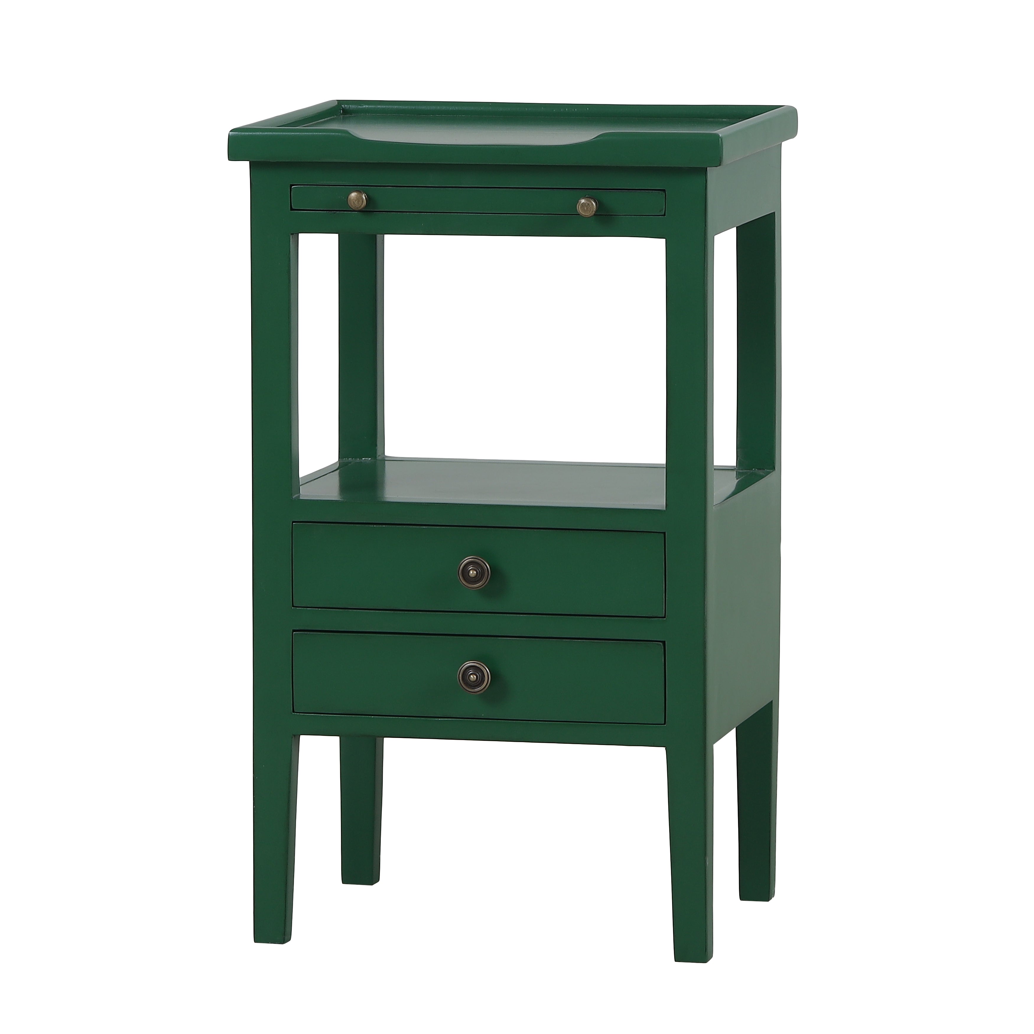 CR Eton Solid Timber 2 Drawer Bedside Table