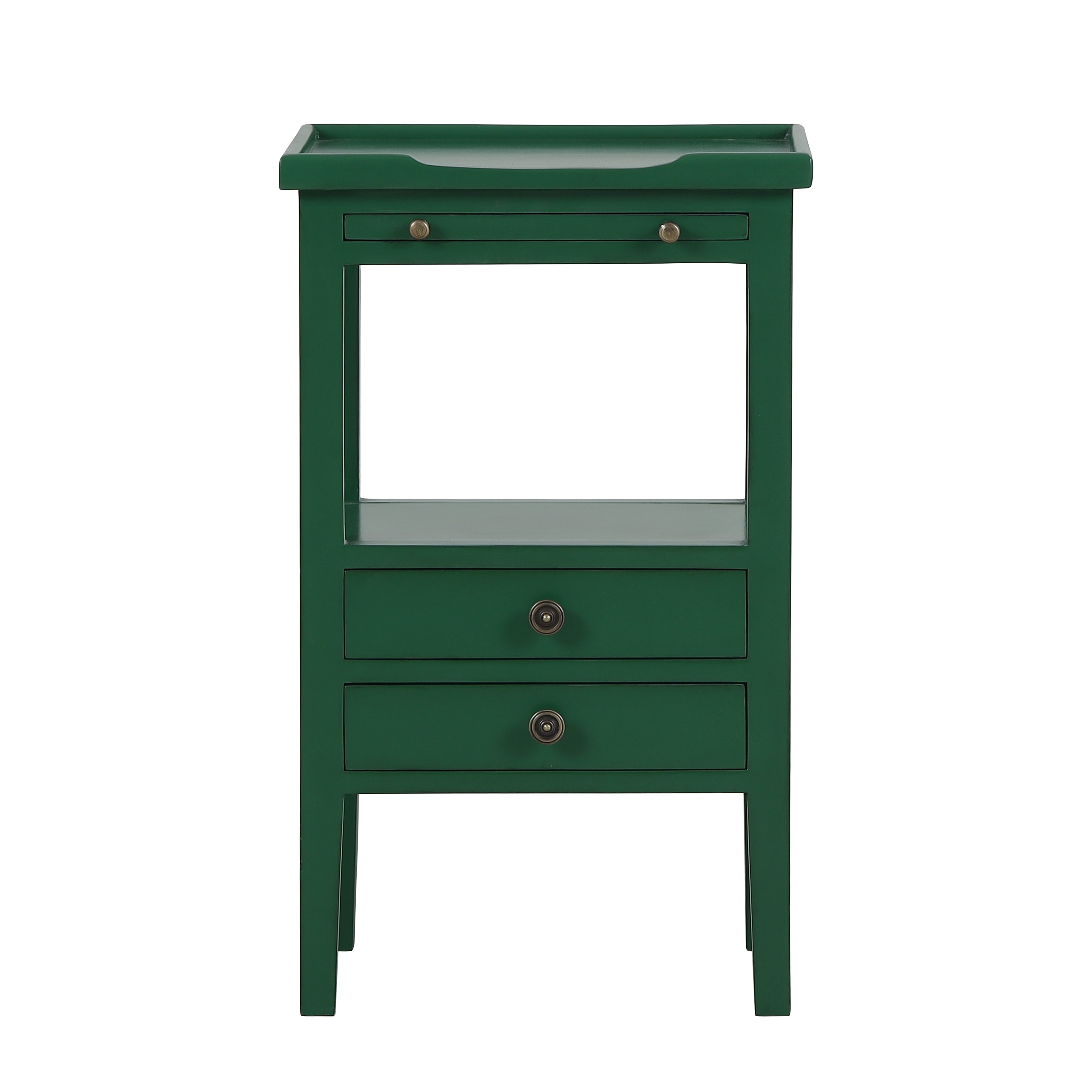 CR Eton Solid Timber 2 Drawer Bedside Table