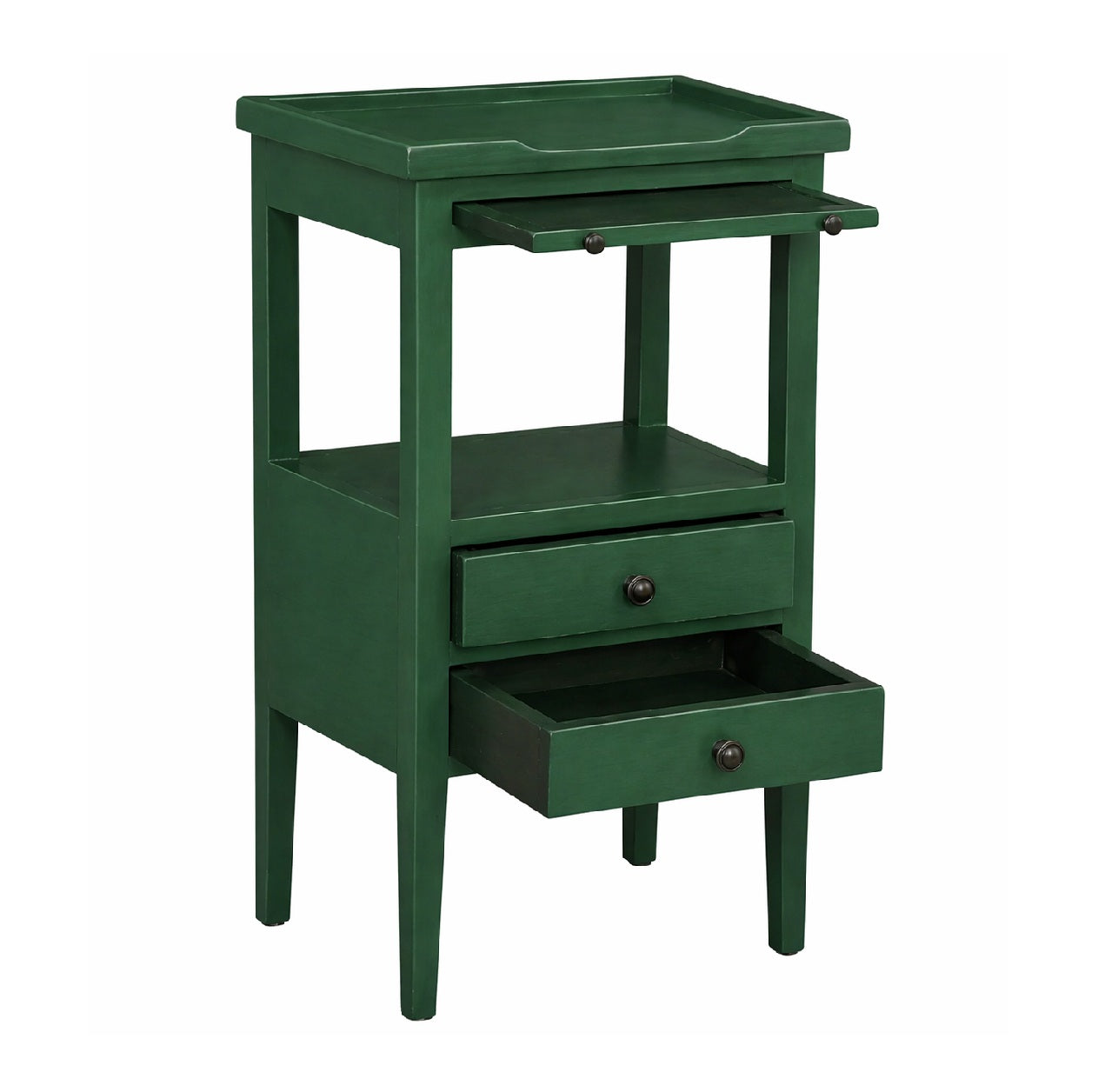 CR Eton Solid Timber 2 Drawer Bedside Table