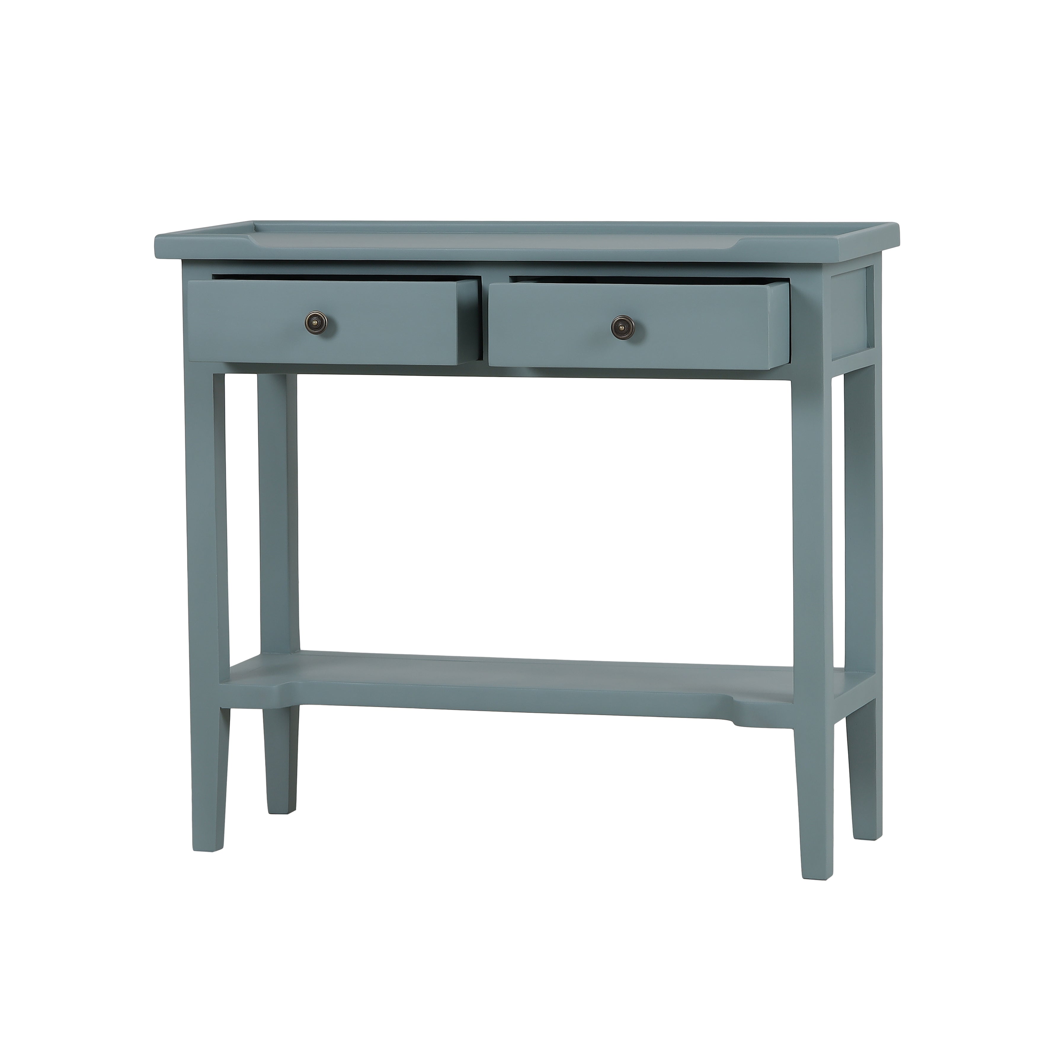 CR Eton Solid Timber 2 Drawer Console Table