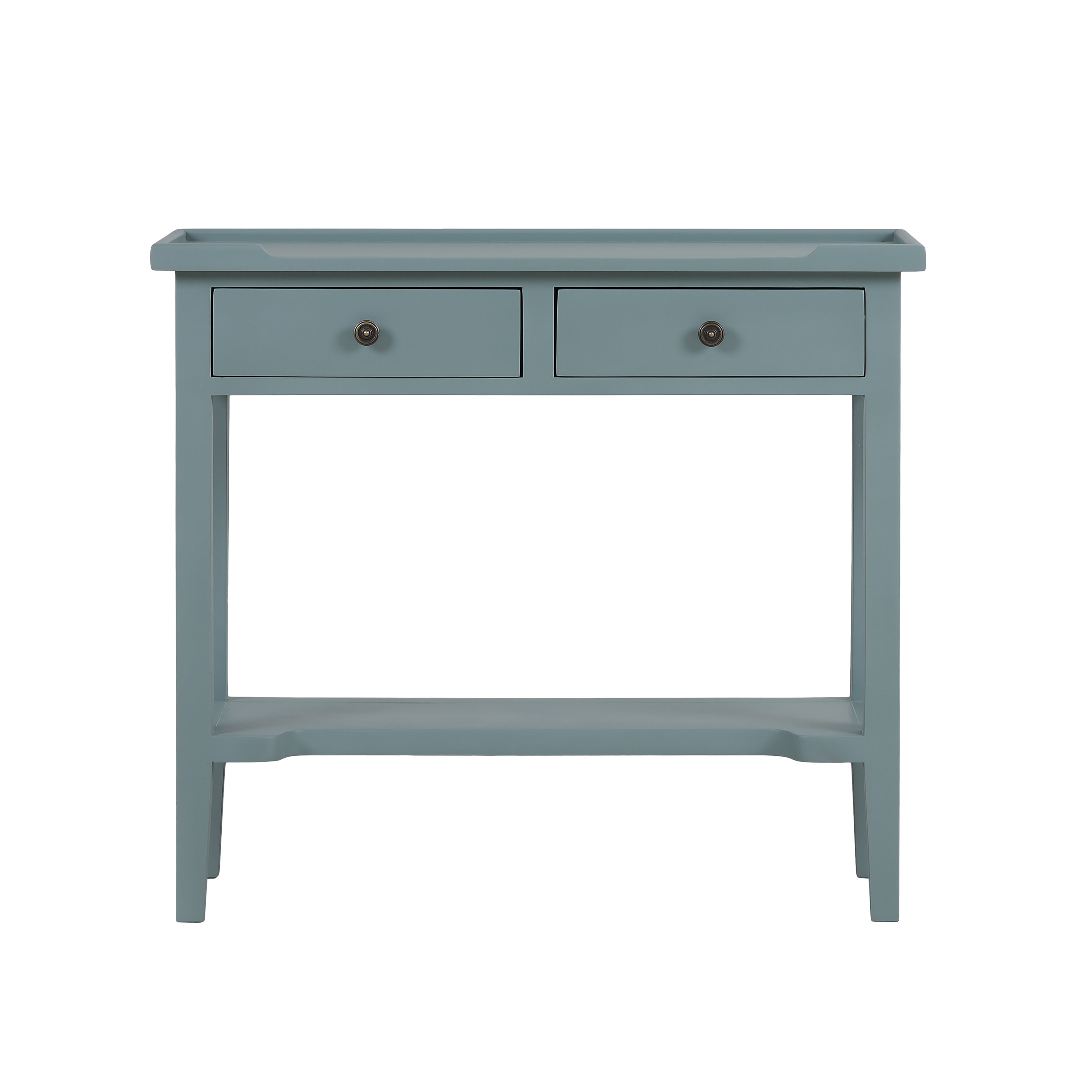 CR Eton Solid Timber 2 Drawer Console Table