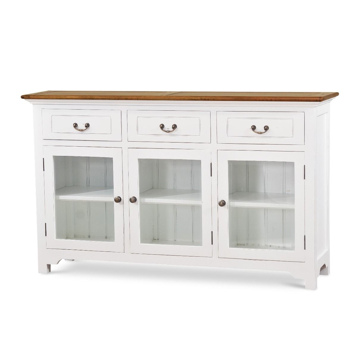 CR Aries Solid Timber 3 Door 3 Drawer Sideboard