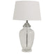 DA Addison Glass Base White Shade Table Lamp 67cmh