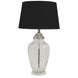 DA Addison Contemporary Glass Base Table Lamp 67cmh