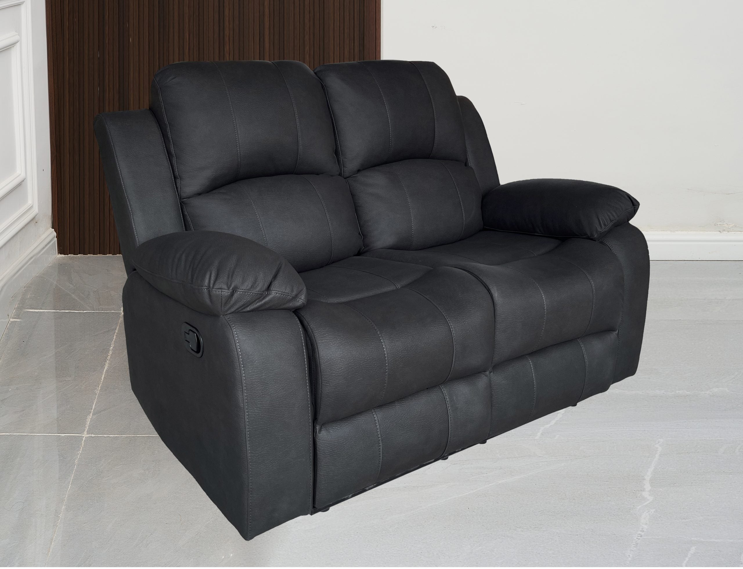 BT Valor Fabric Upholstered 2 Seater Manual Recliner Lounge