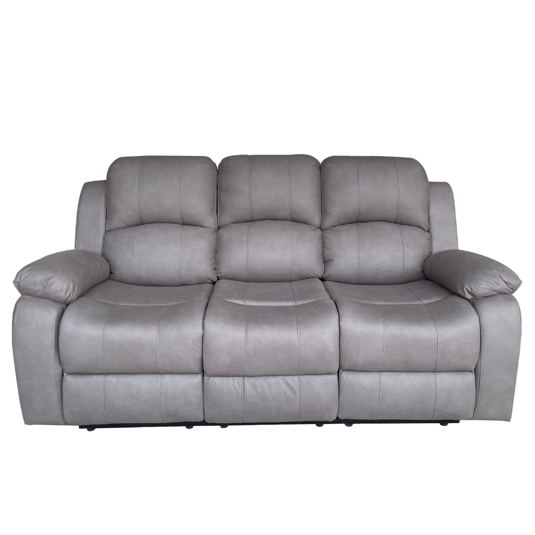 BT Valor Fabric Upholstered 3 Seater Manual Recliner Lounge