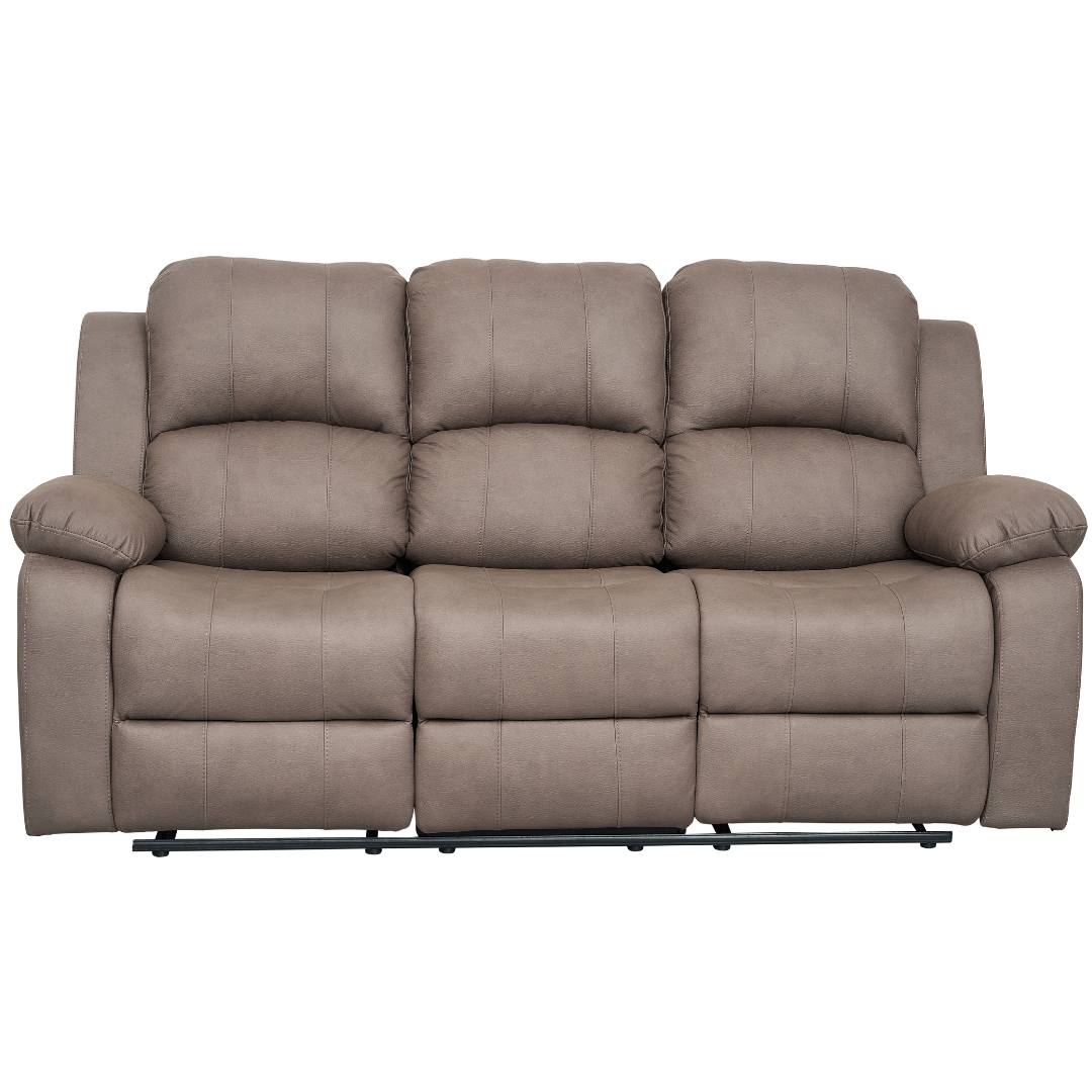 BT Valor Fabric Upholstered 3 Seater Manual Recliner Lounge