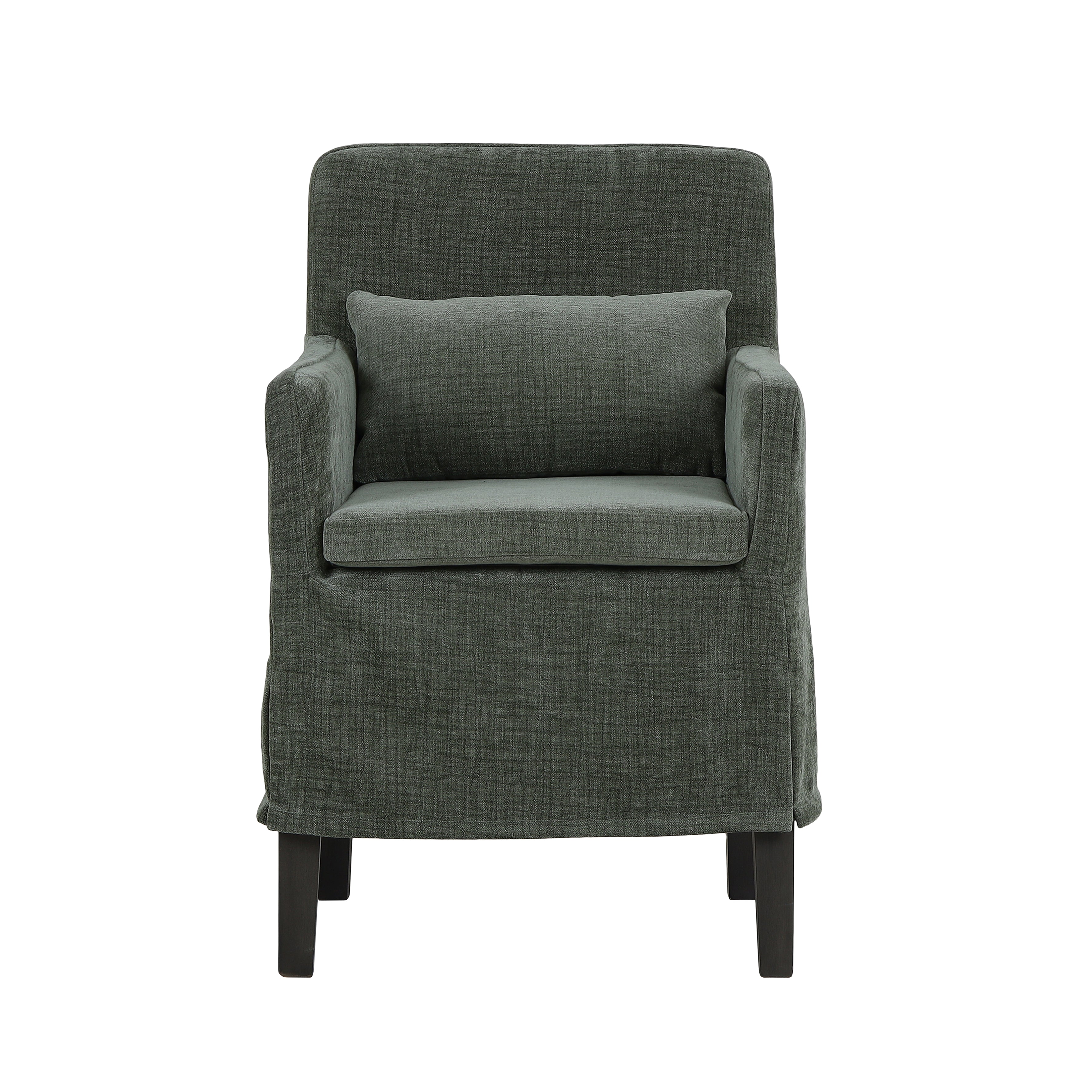 CR Bilboa Fabric Upholstered Timber Leg Armchair