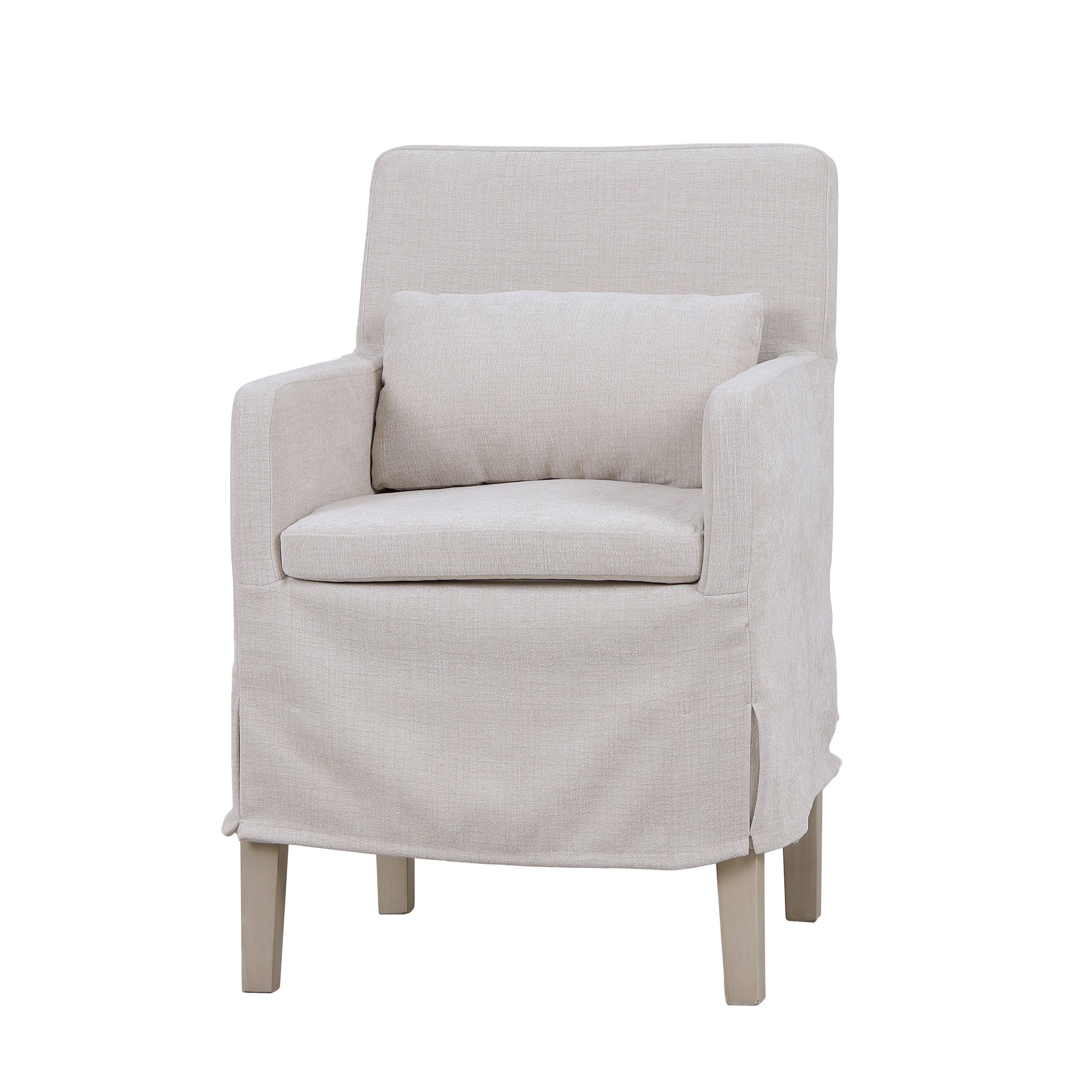 CR Bilboa Fabric Upholstered Timber Leg Armchair
