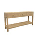 CR Kagu Solid Timber 3 Drawer 1 Shelf Console Table