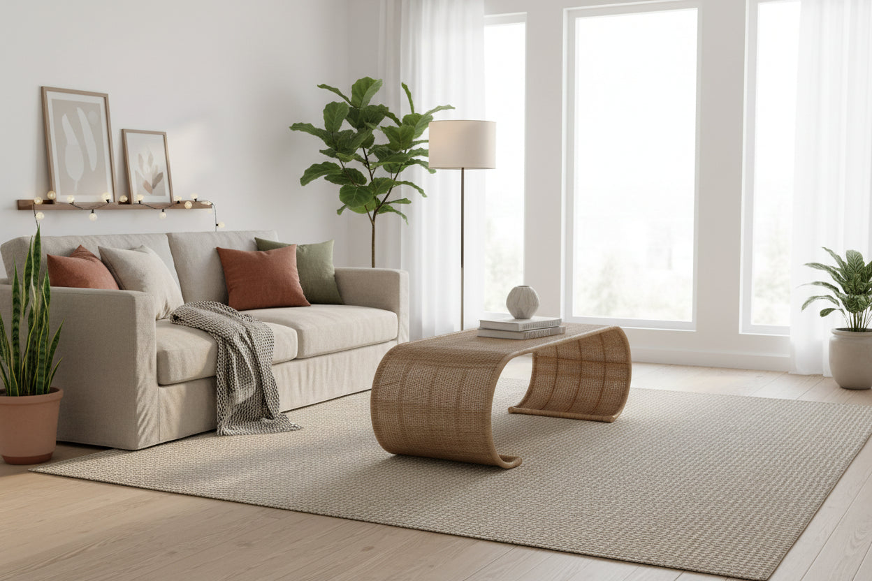 CR Hampton Natural Rattan Coffee Table