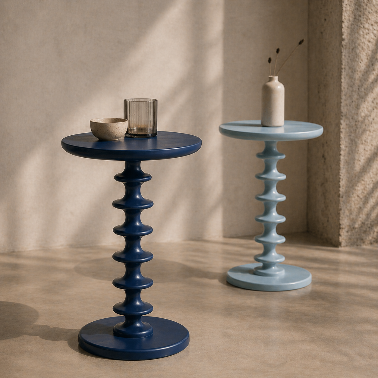 CR Milano Solid Timber Round Side Table