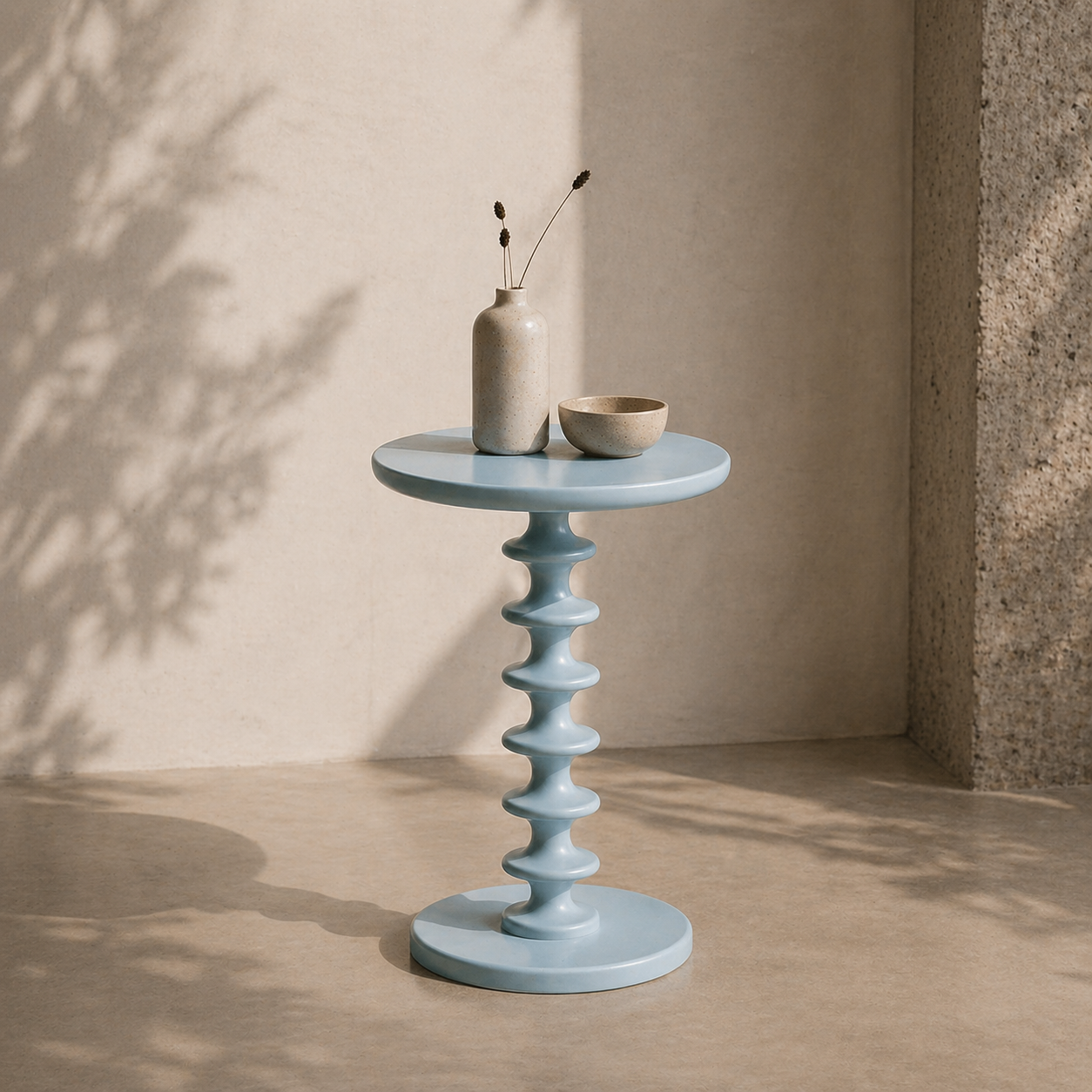 CR Milano Solid Timber Round Side Table