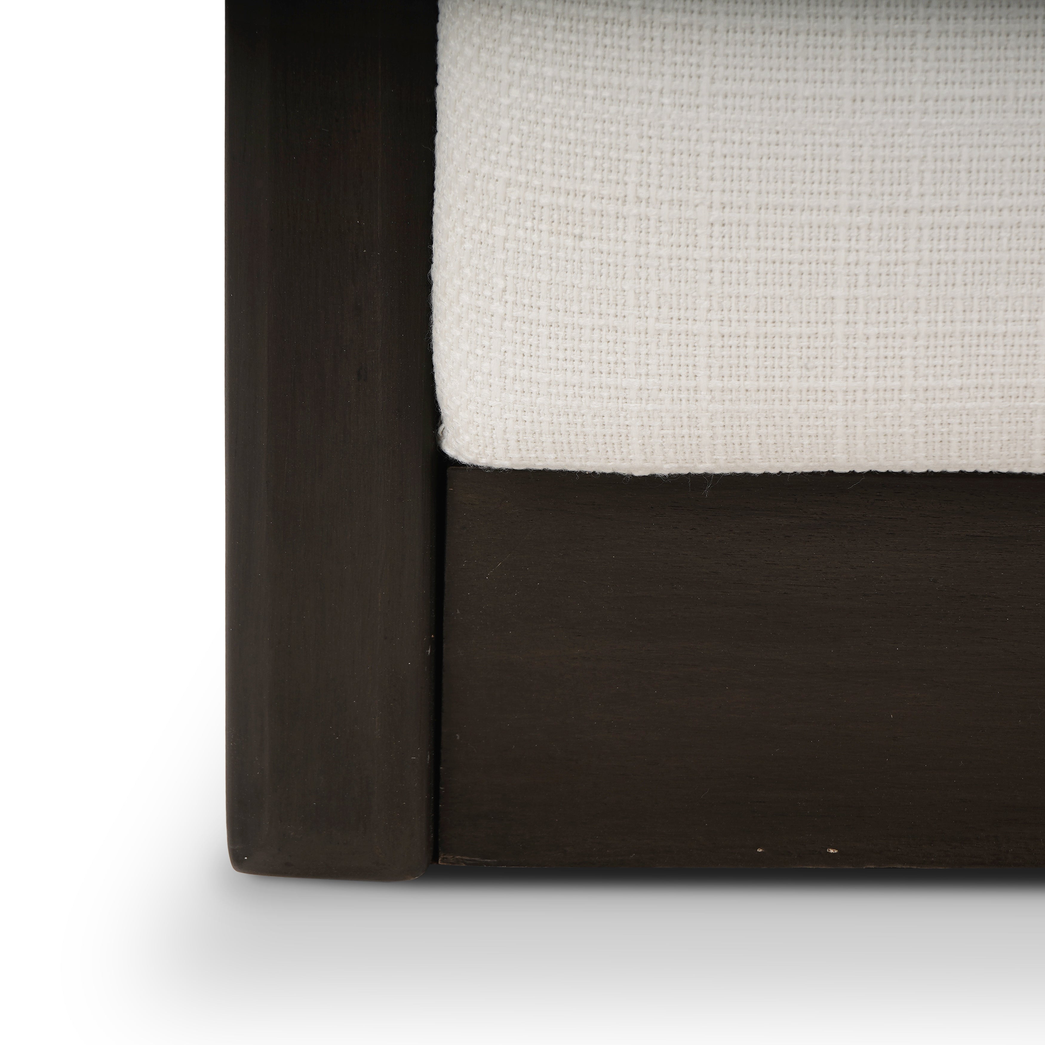 CR Kraton Solid Timber Fabric Upholstered Swivel Armchair