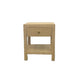CR Kagu Solid Timber Raffia Finish 1 Drawer Bedside Table
