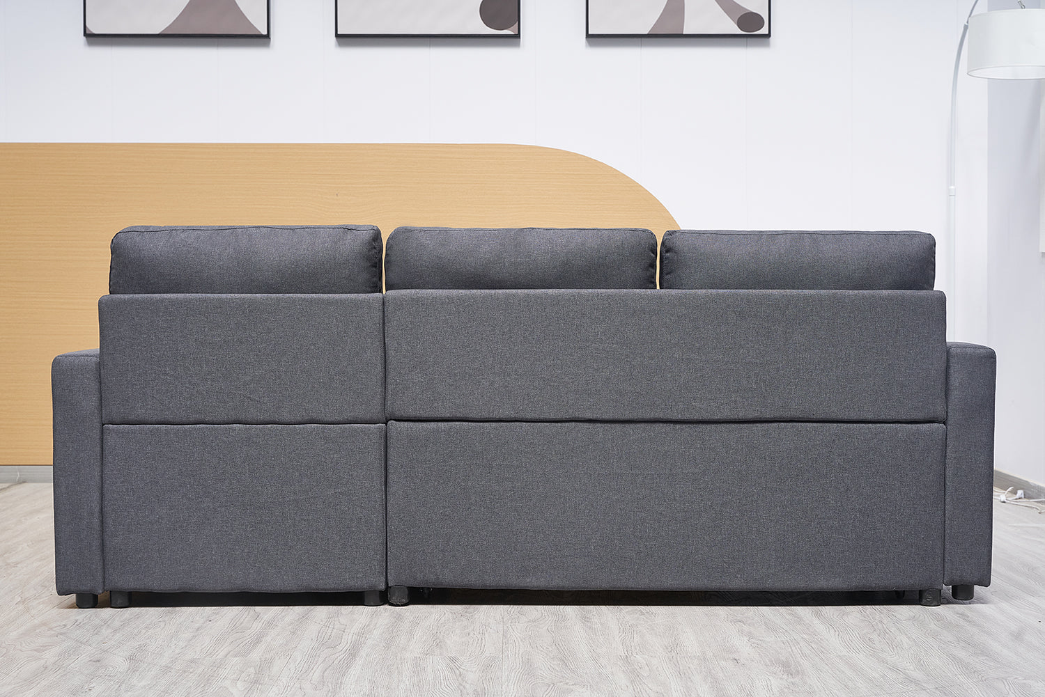 BT Ellie Fabric Upholstered 2 Seater Sofabed with Storage Chaise