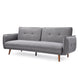 HE Sahara Fabric Upholstered Timber Leg 3 Seater Sofa Bed