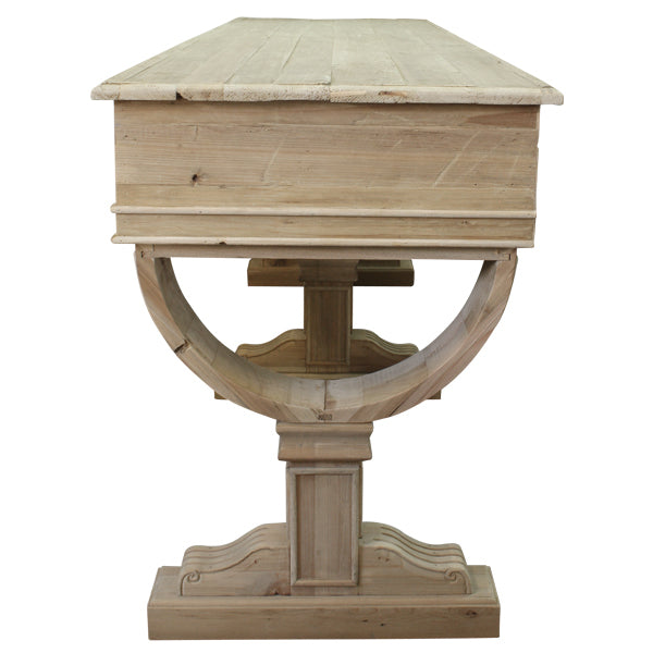 DA Curtis Reclaimed Timber 2 Drawer Console Table