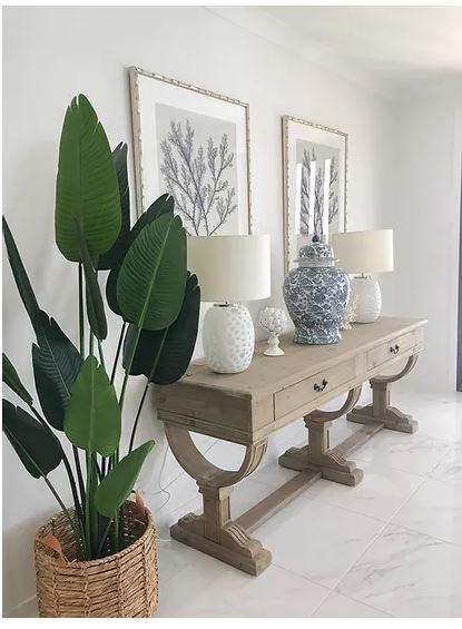 DA Curtis Reclaimed Timber 2 Drawer Console Table