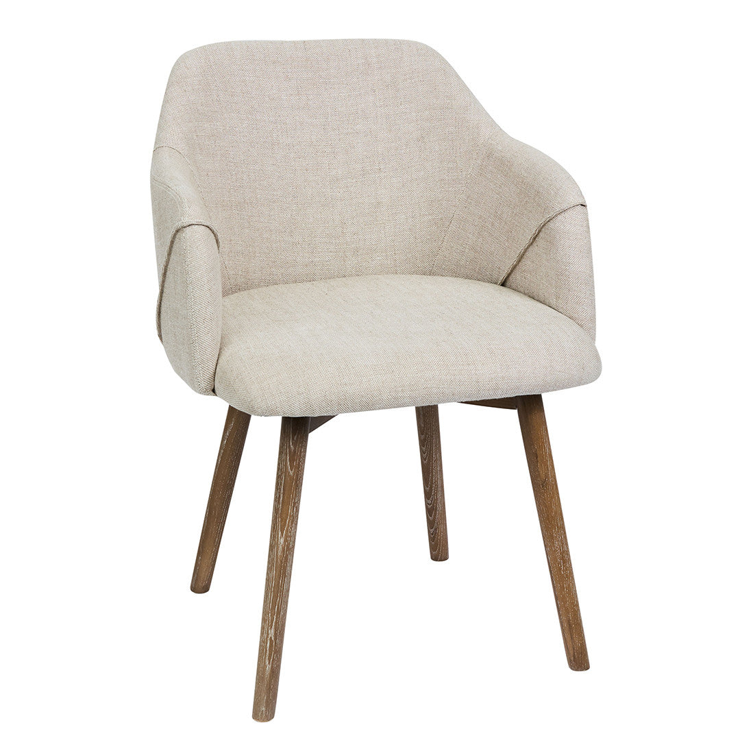 SH Soweto Fabric Upholstered Timber Leg Armchair