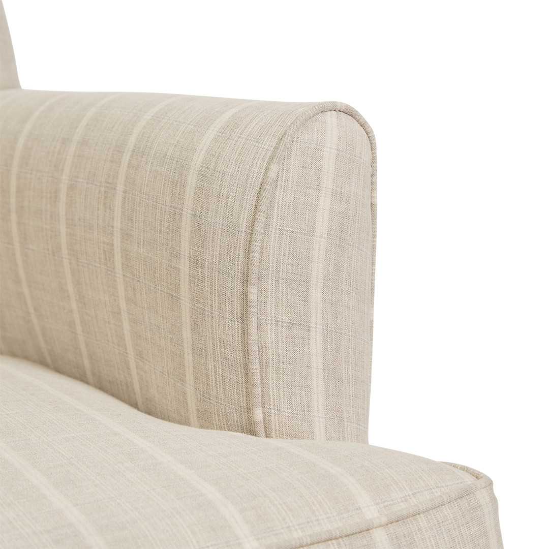 SH Bailey Linen Upholstered Armchair - Natural