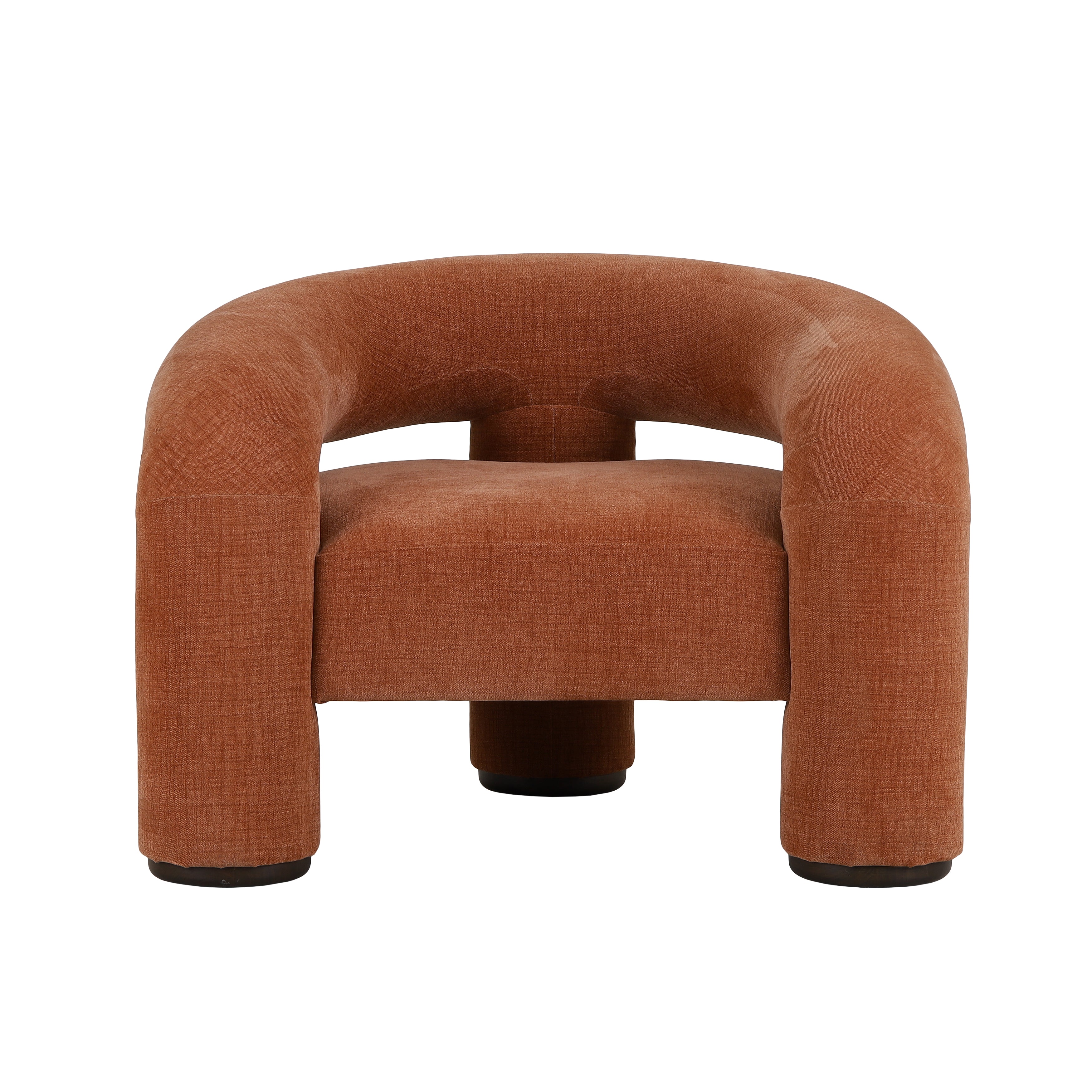 CR Trinom Fabric Upholstered Timber Leg Armchair