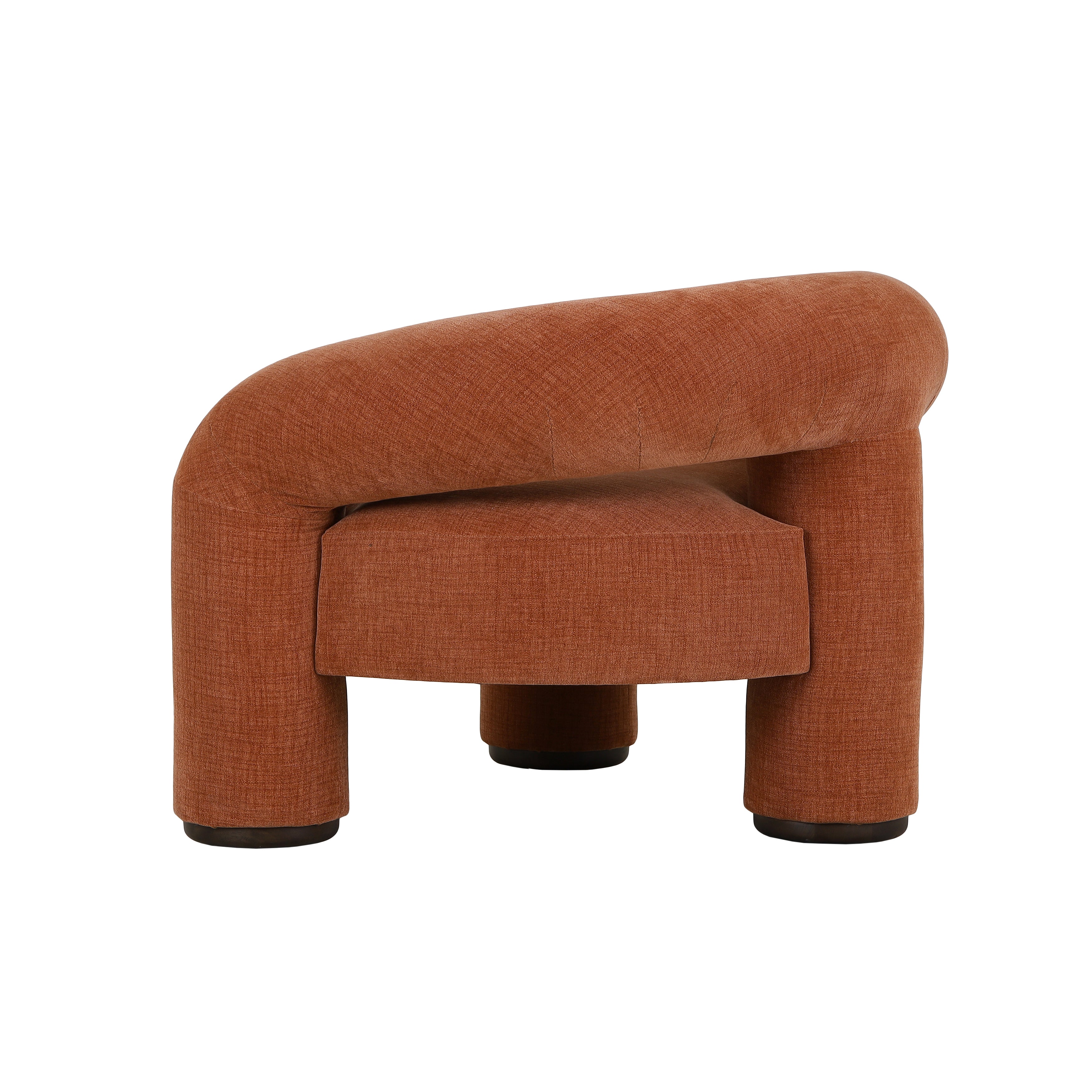 CR Trinom Fabric Upholstered Timber Leg Armchair