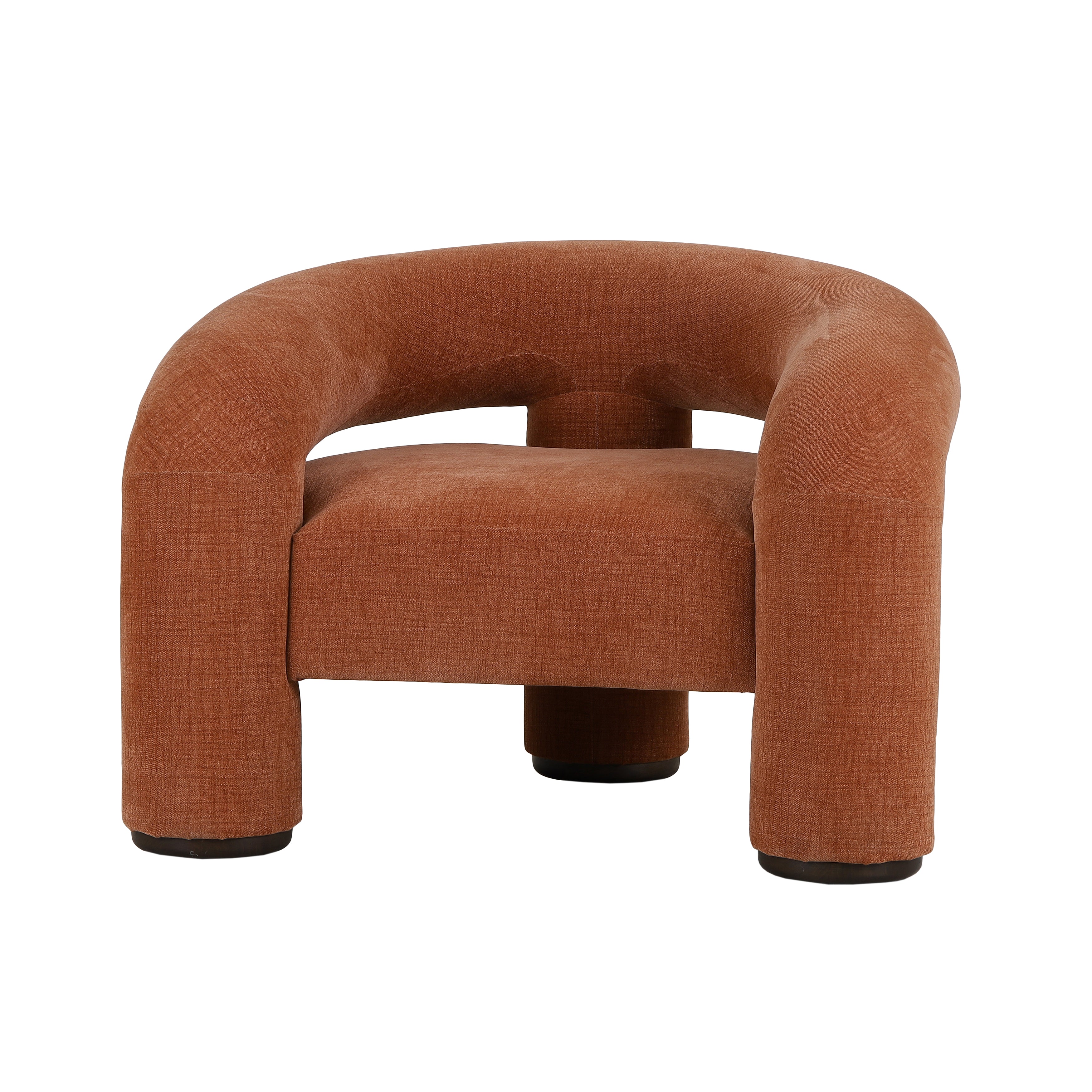 CR Trinom Fabric Upholstered Timber Leg Armchair