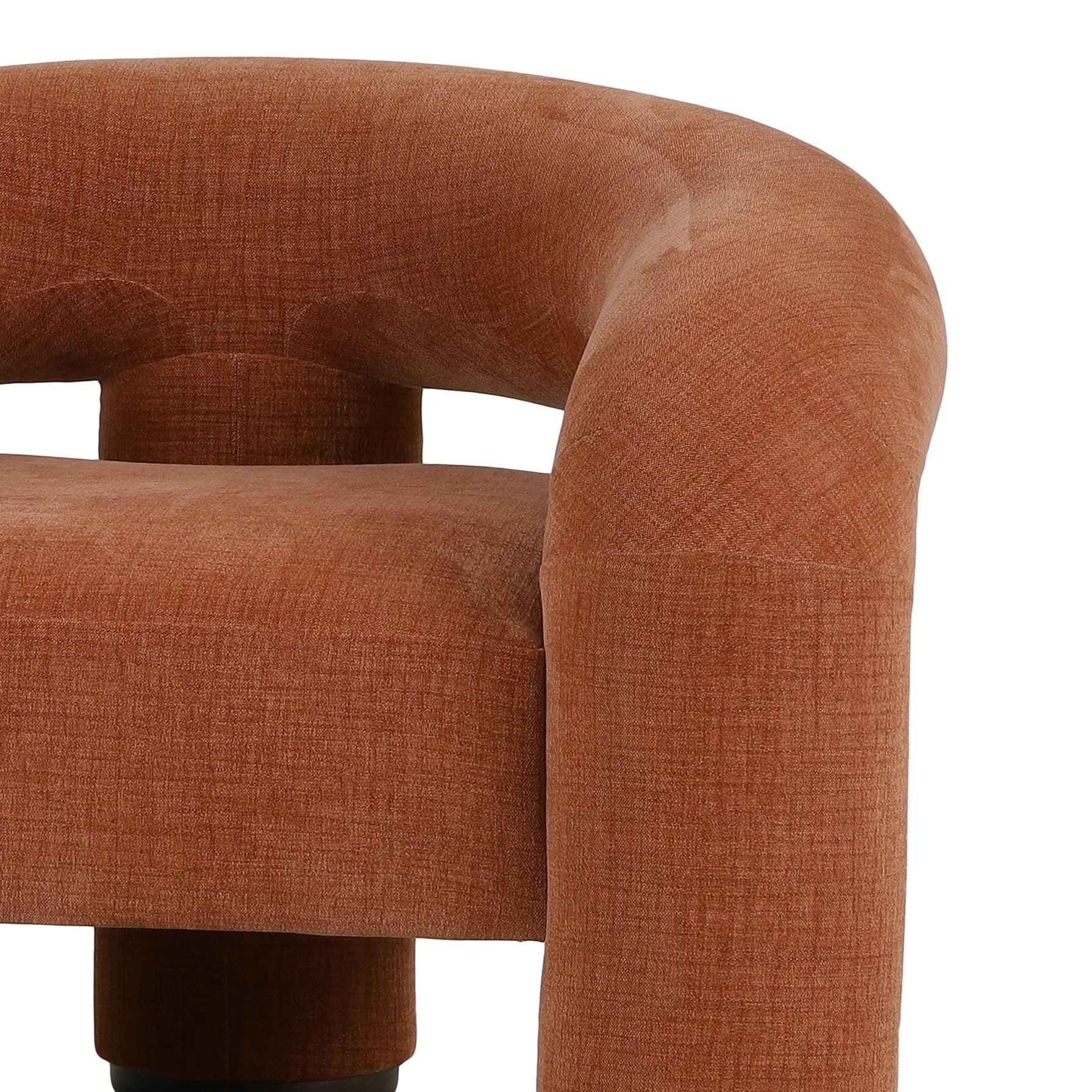 CR Trinom Fabric Upholstered Timber Leg Armchair