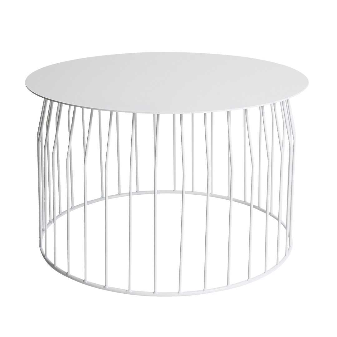 SH Angel Metal Outdoor Coffee Table - White