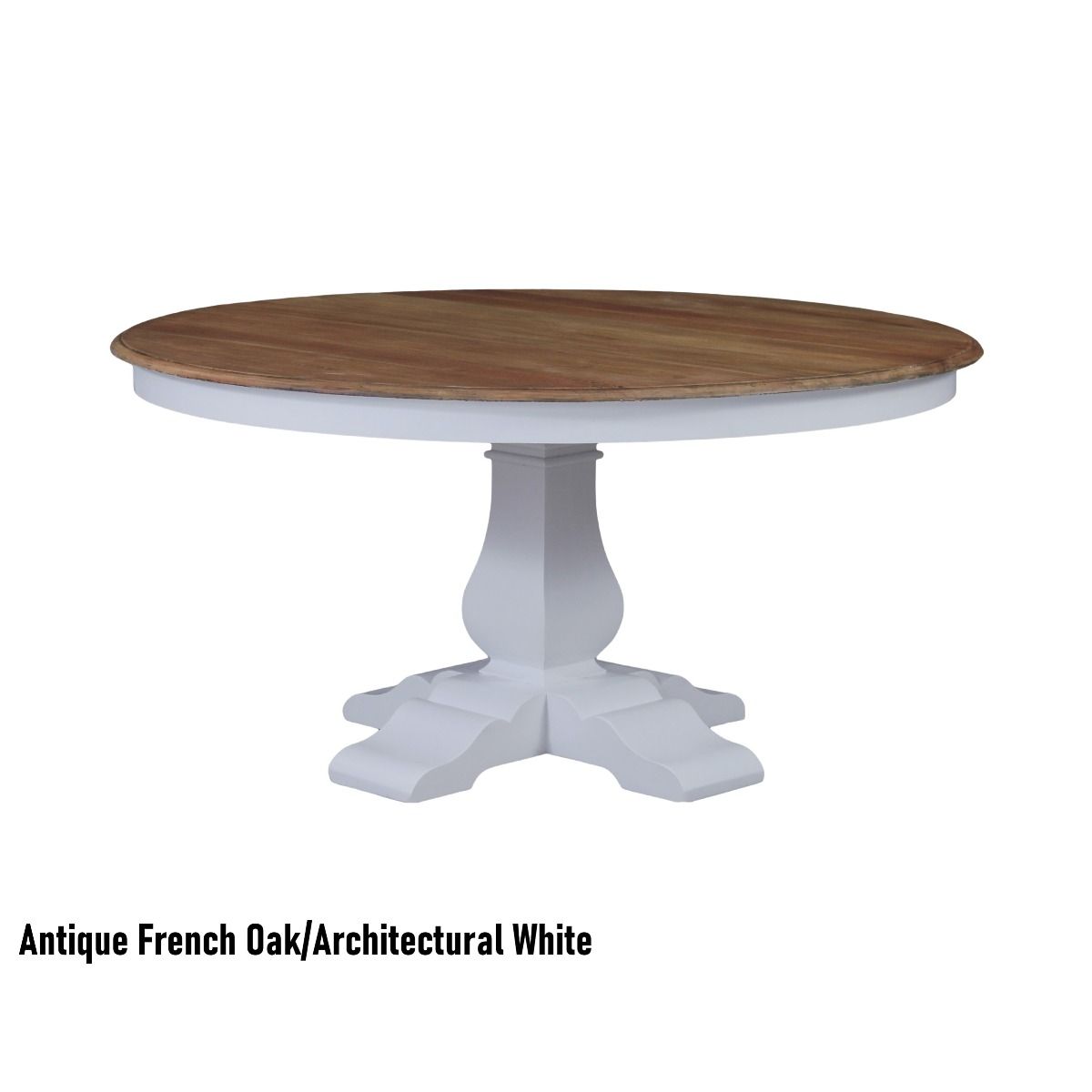 CR Trestle Solid Timber Round Dining Table