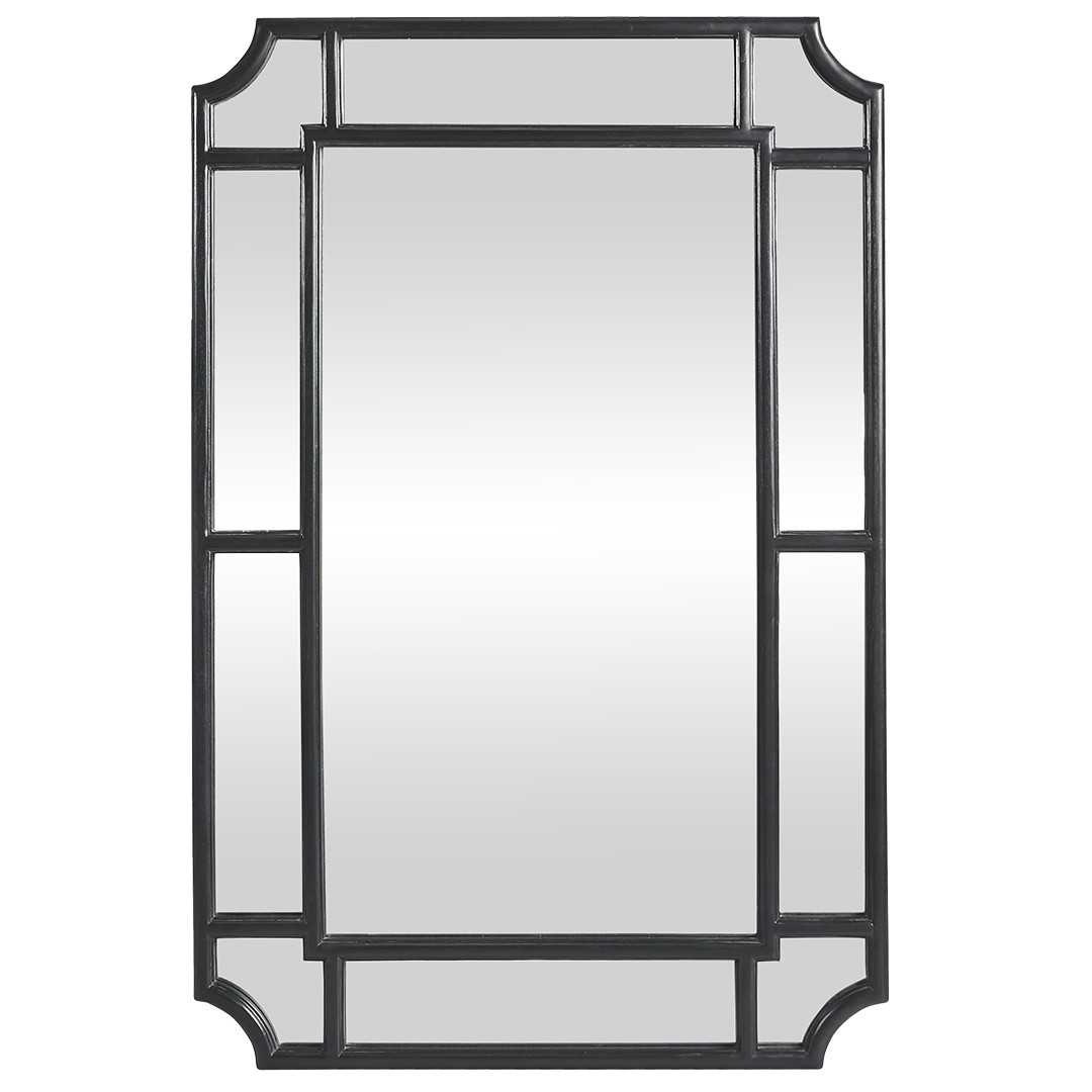 SH Harbour Timber Framed Mirror - Black