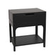 SH Ankara 1 Drawer Bedside Table - Black