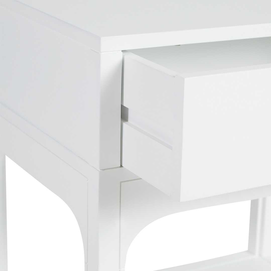 SH Ankara 1 Drawer Bedside Table - White